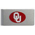 Oklahoma Sooners Brushed Metal Money Clip
